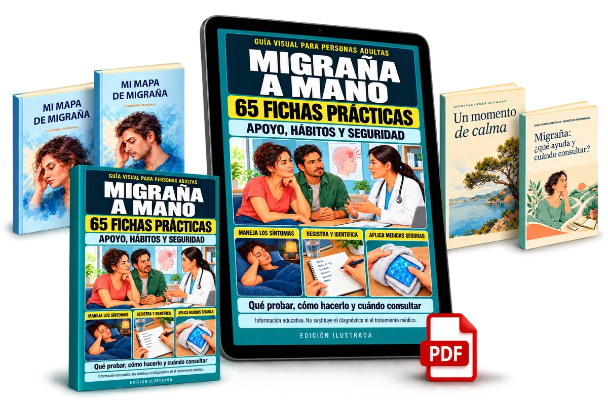 Colección Migraña a Mano con 65 fichas y tres bonos