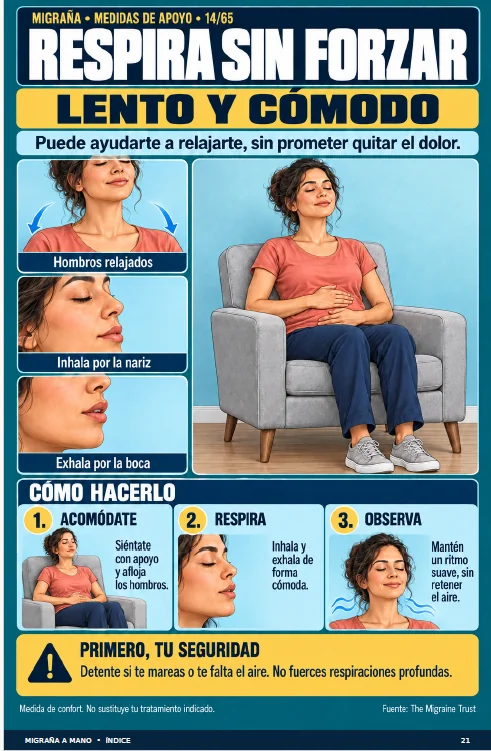Ficha Respira sin forzar: respiración lenta y cómoda en tres pasos