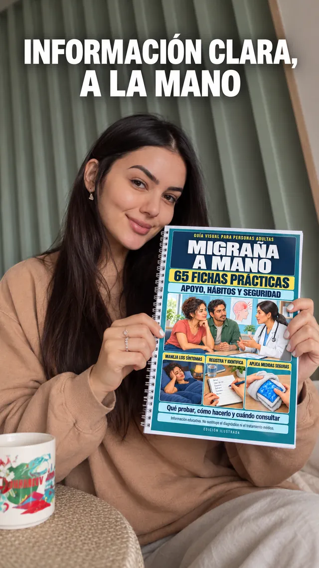 Persona con Migraña a Mano impresa